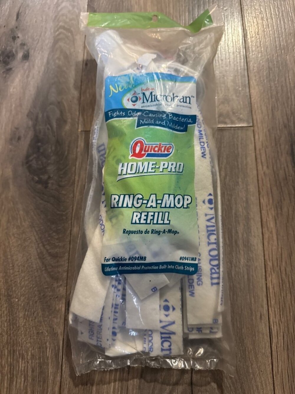 Quickie Home-Pro Ring-A-Mop Refill Type W Microban Antimicrobial Protection Fits